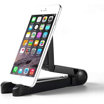 Adjustable Portable Horizontal & Vertical Plastic Foid Tablet Stand Non Skid