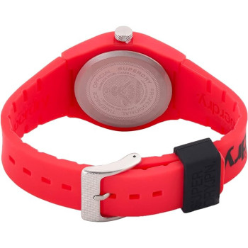 Superdry Women's Analogue Quartz Watch with Silicone Strap SYG164RB, Red, L, strap