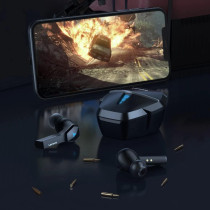 HQ08 True Wireless Gaming Headphone Low Latency Game Headphones 5.0 Earbuds Touch Control Sport Headset with Mic 400mAh Charging