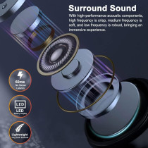HQ08 True Wireless Gaming Headphone Low Latency Game Headphones 5.0 Earbuds Touch Control Sport Headset with Mic 400mAh Charging
