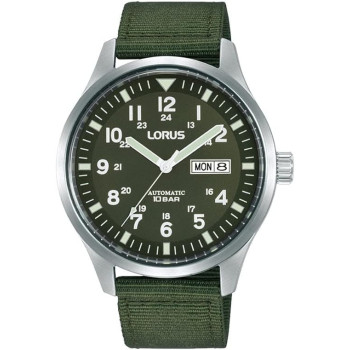 Lorus Green Strap Automatic Mens Watch RL413BX9