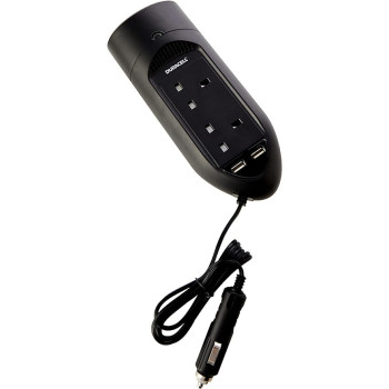 Duracell DRINV15-UK 175 W Powerstrip Twin Socket Inverter with Twin USB Ports