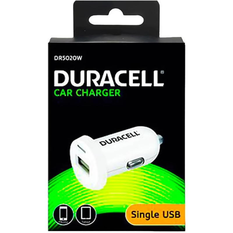 Duracell DR5020W in car charger head only 2.4A 12V White EB