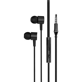 MOVO MV2 Earbuds, Tangle-Free, In-line Control Earphones with Microphone and storage pouch included