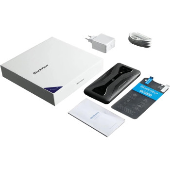 Blackview BL5000 Rugged Phone Unlocked, Dual 5G MTK Dimensity 700 Octa-Core Pro Gaming System, Android 11, 8GB/128GB, 30W Fast Charging, Ultra Wide, 4980mAh - Black