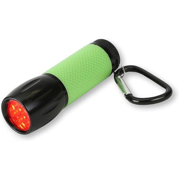 Carson SL-33 RedSight Pro Flashlight - Red LED Torch (Two Brightness Settings)