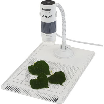 Carson MM-840 eFlex 75-300x USB Digitalmikroskop mit LED, Schwanenhals und Messplatte