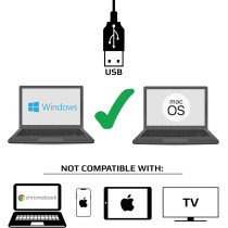Carson MM-840 eFlex 75-300x USB Digitalmikroskop mit LED, Schwanenhals und Messplatte