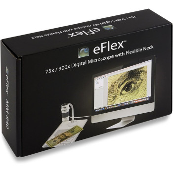 Carson MM-840 eFlex 75-300x USB Digitalmikroskop mit LED, Schwanenhals und Messplatte