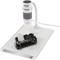 Carson MM-840 eFlex 75-300x USB Digitalmikroskop mit LED, Schwanenhals und Messplatte