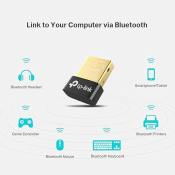 TP-Link UB400 USB Bluetooth Adapter for PC, 4.0 Bluetooth Dongle Receiver