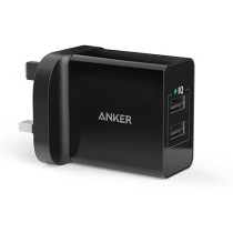 Anker USB Charger 4.8A/24W 2-Port USB Wall Charger for iPhone, android and more