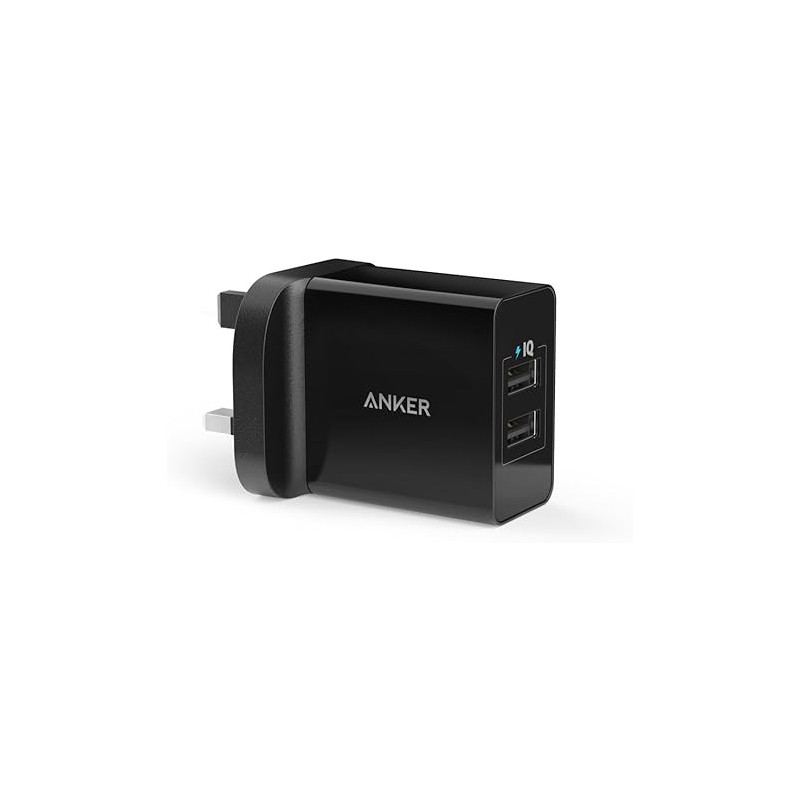 Anker USB Charger 4.8A/24W 2-Port USB Wall Charger for iPhone, android and more