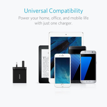Anker USB Charger 4.8A/24W 2-Port USB Wall Charger for iPhone, android and more