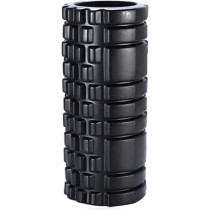 ULTIMAX EVA Yoga Foam Roller Floating Point Gym Physio Massage Fitness Equipment Massager for Muscle Multicolor (Black) - 35cm