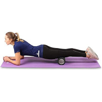 ULTIMAX EVA Yoga Foam Roller Floating Point Gym Physio Massage Fitness Equipment Massager for Muscle Multicolor (Black) - 35cm