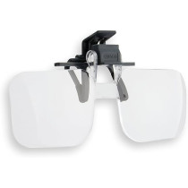 Carson OD-10 Clip and Flip Hands-Free 1.5x (+2.25) Magnifying Lenses, Grey