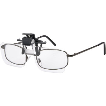 Carson OD-10 Clip and Flip Hands-Free 1.5x (+2.25) Magnifying Lenses, Grey