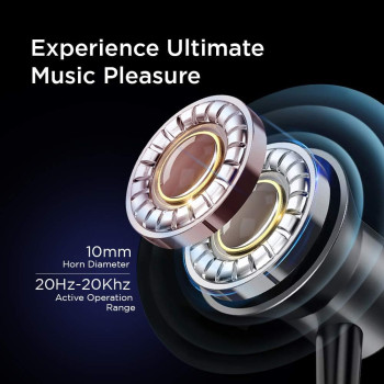 Lenovo Wireless Neckband In-Ear Earphone He01 (Black)