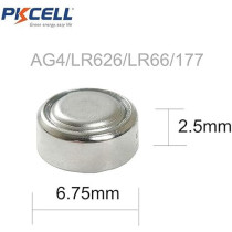 10 pcs AG4 1.5V Ultra Alkaline Button Battery Coin Batteries AG4 LR626 LR66 177 GP77A SR626W 377 G4 Green Energy by PKCELL