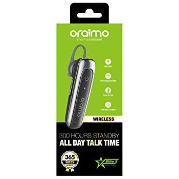 oraimo Elite-2 Ultra Long Battery Life Single-Side Talking Wireless Bluetooth Headsets With Mic