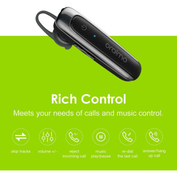 oraimo Elite-2 Ultra Long Battery Life Single-Side Talking Wireless Bluetooth Headsets With Mic