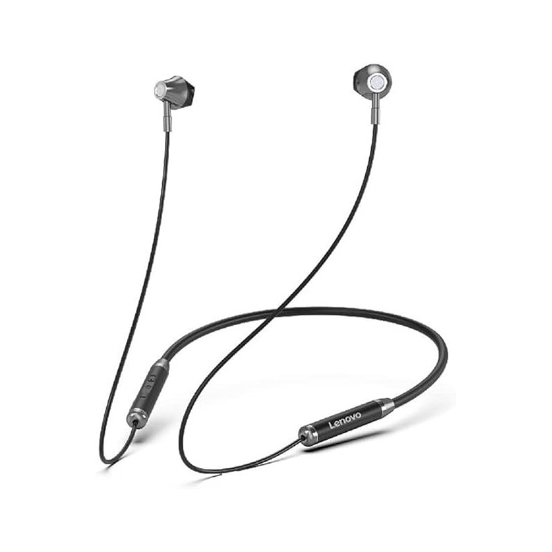 Lenovo Wireless Neckband Earphone HE06 (Black)