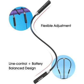 Lenovo Wireless Neckband Earphone HE06 (Black)