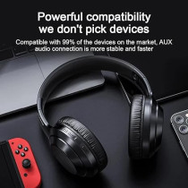Lenovo thinkplus Headphones TH10 (Black), Wireless, Wired