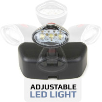 Carson Pro Series MagniVisor Deluxe Head-Worn LED Lighted Magnifier with 4 Different Lenses (1.5x, 2x, 2.5x, 3x) (CP-60)