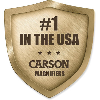 Carson Pro Series MagniVisor Deluxe Head-Worn LED Lighted Magnifier with 4 Different Lenses (1.5x, 2x, 2.5x, 3x) (CP-60)