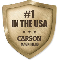 Carson Pro Series MagniVisor Deluxe Head-Worn LED Lighted Magnifier with 4 Different Lenses (1.5x, 2x, 2.5x, 3x) (CP-60)