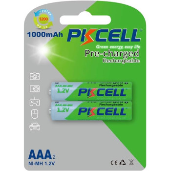 Al Sindan Rechargeable AAA Batteries 1000mAh 1.2V Ni-MH RTU Pre-Chargerd Ready to use 2 Piece by PKCELL