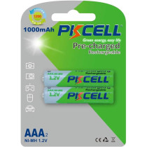 Al Sindan Rechargeable AAA Batteries 1000mAh 1.2V Ni-MH RTU Pre-Chargerd Ready to use 2 Piece by PKCELL