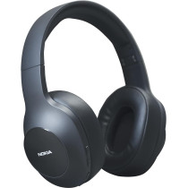 Nokia E1200 Essential Wireless Headphones, On-Ear Headphones with Foldable Headband, Bluetooth 5.0 Compatible, 40Hrs Wireless Playtime, Black