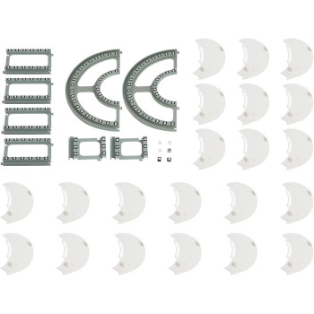 Lazy Susan Rotating Food Turntable, 360 Manual Swivel Adjustable Dining Table Round Non-Skid Food Serving Train Dining Turntable, 1.8m/5.91ft green