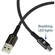 BAVIN CB-157 Quick Charging Auto Disconnect Nylon Braided Cable 2.4A for USB To Micro