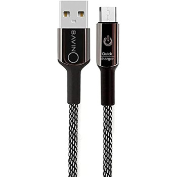 BAVIN CB-157 Quick Charging Auto Disconnect Nylon Braided Cable 2.4A for USB To Micro