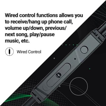 Lenovo QF320 wired earphone - Black