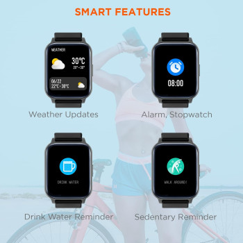 Fire-Boltt Ninja 3 Smartwatch Full Touch 1.69” & 60 Sports Modes with IP68, Sp02 Tracking, Over 100 Cloud based watch faces