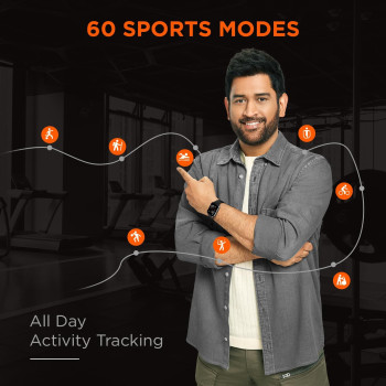 Fire-Boltt Ninja 3 Smartwatch Full Touch 1.69” & 60 Sports Modes with IP68, Sp02 Tracking, Over 100 Cloud based watch faces