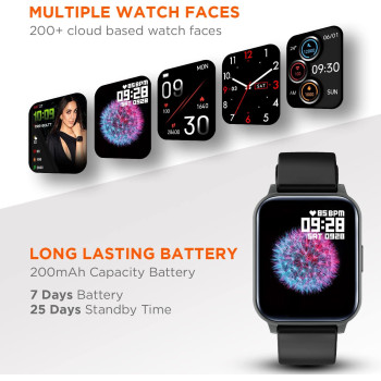 Fire-Boltt Ninja 3 Smartwatch Full Touch 1.69” & 60 Sports Modes with IP68, Sp02 Tracking, Over 100 Cloud based watch faces