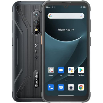 Blackview BV5200 Rugged Phone, 4GB+32GB ace Unlock, 5180mAh Battery, 6.1 inch Android 12 MTK6761 Helio A22 Quad Core up to 2.0GHz, Network: 4G, NFC, OTG, Dual SIM (Grey)
