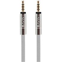Bavin Audio AUX Mode Audio Cable Double-headed 3.5mm Male to Male Car Phone Song Connection Cable - white