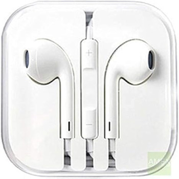 White Headsets Handfree for iPhone 5 and other SAMSUNG iPhone's and Mobile Phones with Mic