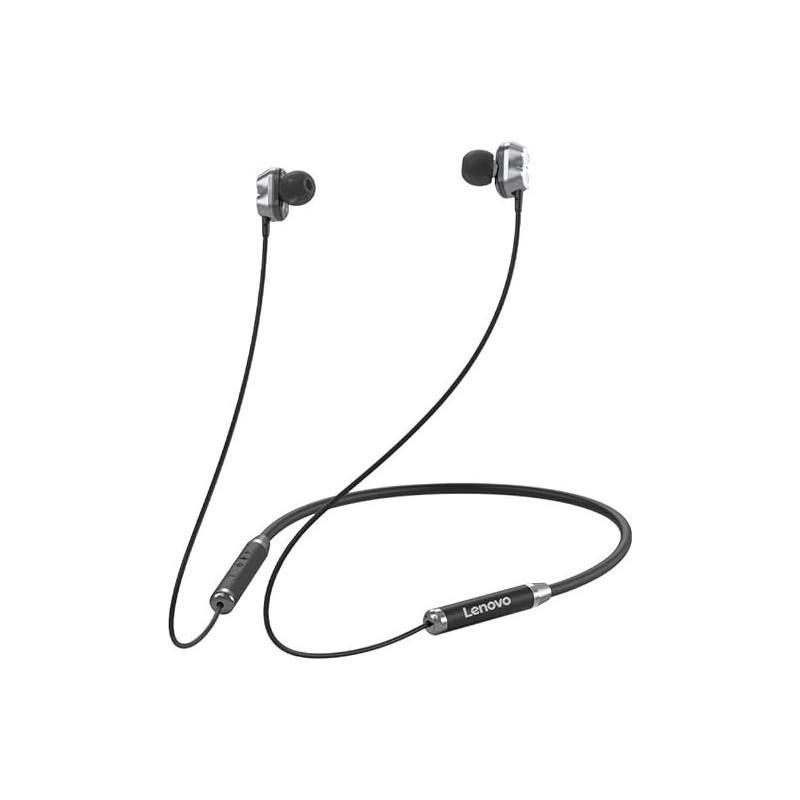 Lenovo Wireless Neckband Earphone HE08 (Black)