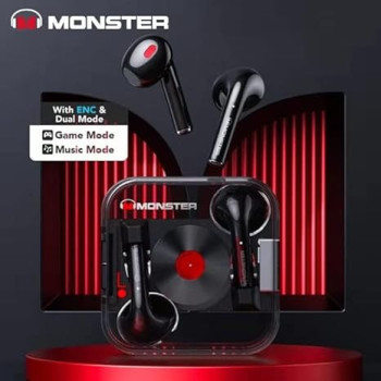 Monster Airmars XKT01 Wireless Blue tooth 5.2 Earphone TWS HiFi Music Wireless Headphones With Mic 300mAh Stereo in-Ear Earphone