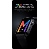 Mibro T1 Smart Watch Bluetooth Call Watch With 1.6-inch AMOLED HD Display Health Tracking & 20 Sport Modes 2 ATM Waterproof Bluetooth 5.0 - Black, Normal