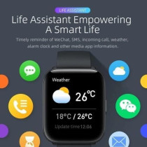 Mibro C2 Smart Watch 1.69 Inch Touch Control HD Screen 24H Heart Rate And Sleep Monitoring SpO2 Sensor Measurement, Long Battery Life, Black