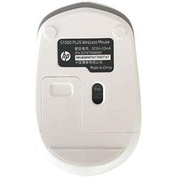 Mice - New S1000 2.4G Wireless Mouse Desktop Laptop Computer Mice 1600dpi Advanced Invisible Optical Mute Mouse Black & White Color (Black HP-S1000)